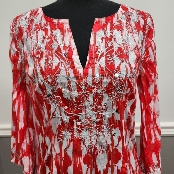 Inc International Concepts Patter Tunic Size 2 - Picture 5 of 11